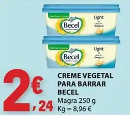 E.Leclerc Creme vegetal para barrar becel promoção