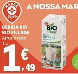 E.Leclerc Bebida bio bio village arroz e coco promoção