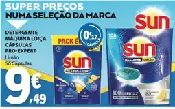 E.Leclerc Sun detergente máquina loiça cápsulas pro-expert limão promoção