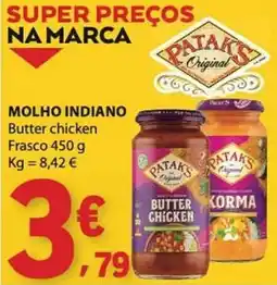 E.Leclerc Pataks molho indiano butter chicken promoção