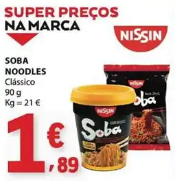 E.Leclerc Soba noodles clássico nissin promoção