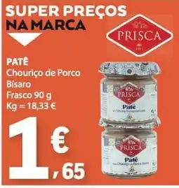 E.Leclerc Patê chouríço de porco bisaro priscas promoção