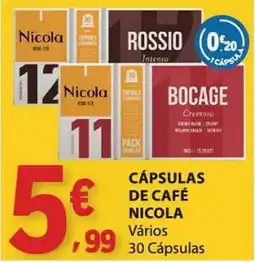 E.Leclerc Cápsulas de café nicola promoção