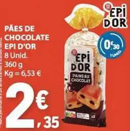 E.Leclerc Pães de chocolate epi d'or promoção
