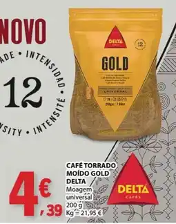 E.Leclerc café torrado moído gold delta promoção