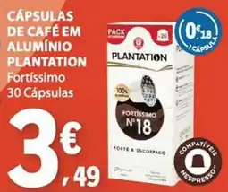 E.Leclerc Cápsulas de café em alumínio plantation fortíssimo promoção