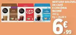 E.Leclerc Mistura solúvel de café e chicória ricolé promoção