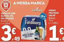 E.Leclerc Cerveja sem álcool 0% Falsbourg promoção