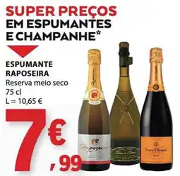E.Leclerc Espumante Raposeira Reserva meio seco promoção