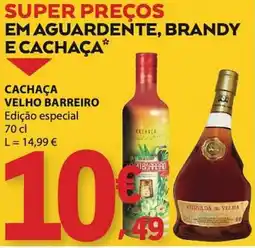 E.Leclerc Cachaça Velho Barreiro promoção