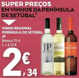 E.Leclerc Vinho regional península de setúbal jp branco 75 cl promoção