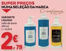 E.Leclerc Sabonete líquido leite de burra confiança promoção