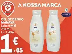 E.Leclerc gel de banho manava leite e mel promoção