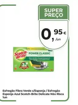Aqui é fresco Esponja azul scotch-brite delicate não riscas promoção