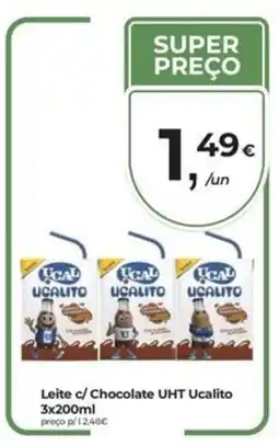 Aqui é fresco Leite c/ Chocolate UHT Ucalito promoção