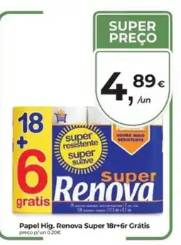 Aqui é fresco Papel Hig. Renova Super promoção
