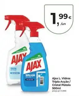 Aqui é fresco Ajax l. vidros tripla acção / cristal pistola promoção