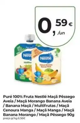 Aqui é fresco Puré 100% Fruta Nestlé promoção