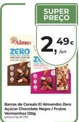 Aqui é fresco Barras de Cereais El Almendro Zero promoção