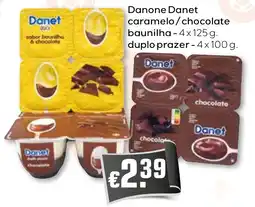 Bolama Danone Danet caramelo/chocolate baunilha promoção