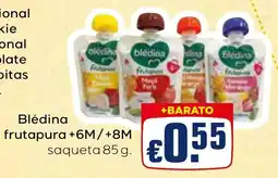 Bolama Blédina frutapura +6M/+8M promoção