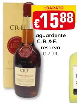 Bolama aguardente c.r.&f. reserva promoção