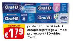 Bolama pasta dentífrica oral-b complete protege & limpa pro-expert/3d white promoção