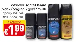 Bolama desodorante denim black/original/gold/musk promoção