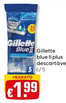 Bolama gillette blue ii plus descartáve promoção