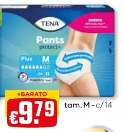Bolama Tena Pants protect+ promoção