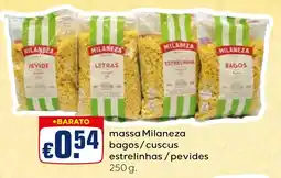 Bolama massa milaneza bagos/cuscus estrelinhas/pevides promoção