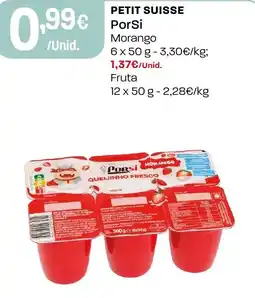 Intermarché petit suisse por si morango promoção
