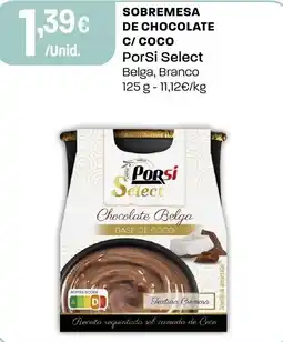 Intermarché PorSi Select Sobremesa de chocolate c/ coco promoção