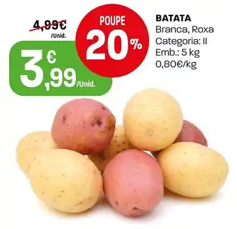 Intermarché Batata branca, roxa promoção