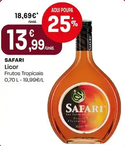 Intermarché Safari licor frutos tropicais promoção