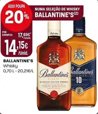 Intermarché ballantine's whisky promoção