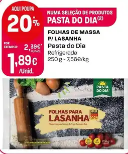 Intermarché Folhas de massa p/ lasanha pasta do dia promoção