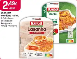 Intermarché Lasanha monique ranou à bolonhesa de vegetais promoção