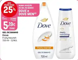 Intermarché Dove Gel de Banho Fruity Nourish promoção