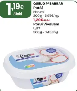 Intermarché PorSi queijo p/ barrar natural promoção
