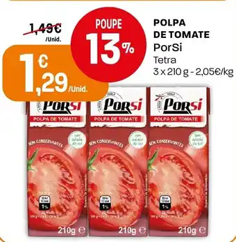 Intermarché Polpa de tomate porSi promoção