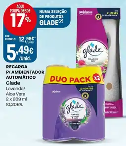 Intermarché Recarga p/ ambientador automático glade lavanda/ aloe vera promoção