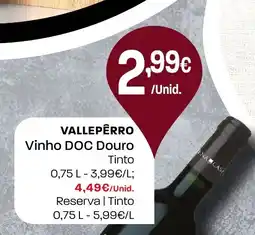 Intermarché vallepêrro vinho doc douro tinto promoção