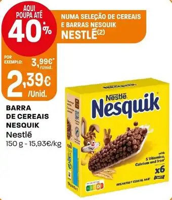 Intermarché Barra de cereais nesquik nestlé promoção
