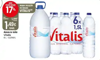 Intermarché Água s/ gás vitalis promoção