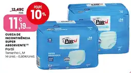 Intermarché Cueca de incontinência super absorvente porsi promoção