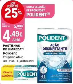 Intermarché Pastilhas de limpeza polident promoção