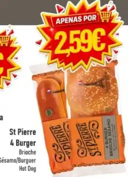 Belita St pierre 4 burger brioche/sesamo/burguer hot dog promoção
