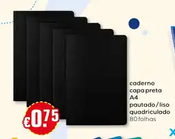 Bolama caderno capa preta promoção
