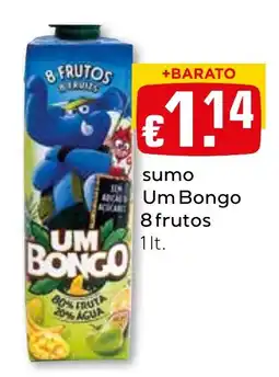 Bolama sumo um bongo 8 frutos promoção